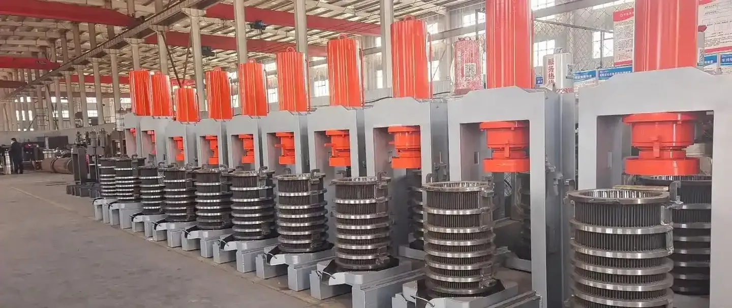 Cold press hydraulic oil press production line